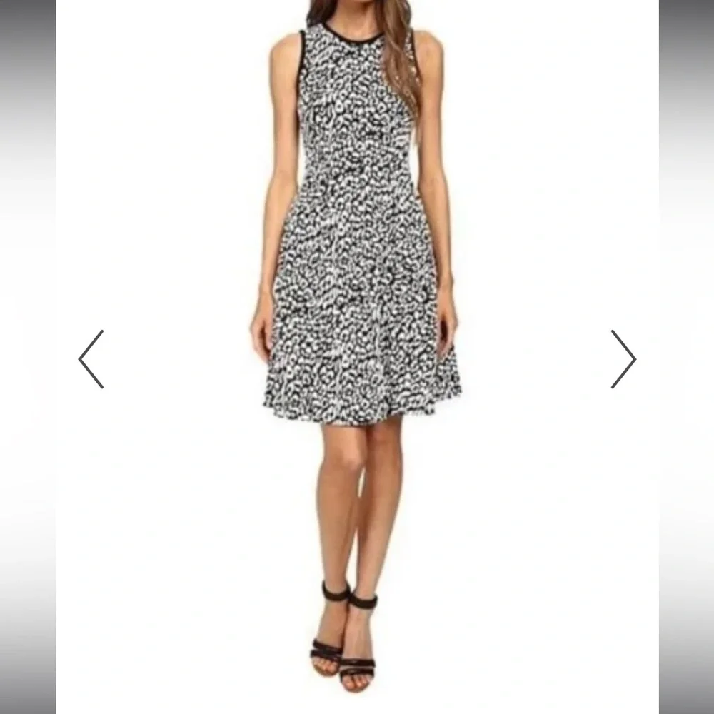 Kate Spade New York sleeveless leopard-print fit & flare dress XXSmall - Picture 2 of 10